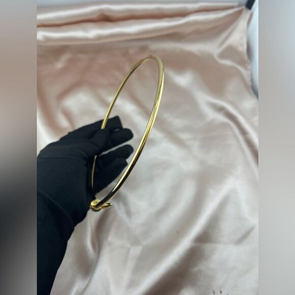 Gold Plated Stainless Steel Nail Shaped Necklace - Picture 5 of 7